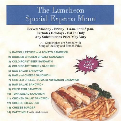 Willow Street Restaurant menu in Willow Street, Pennsylvania, USA