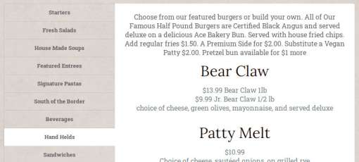 Winter Inn Menu Menu for Winter Inn in Greenville, MI | Sirved