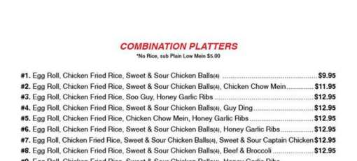 Uncle Li Menu Menu for Uncle Li restaurant in Clarenville, NL | Sirved