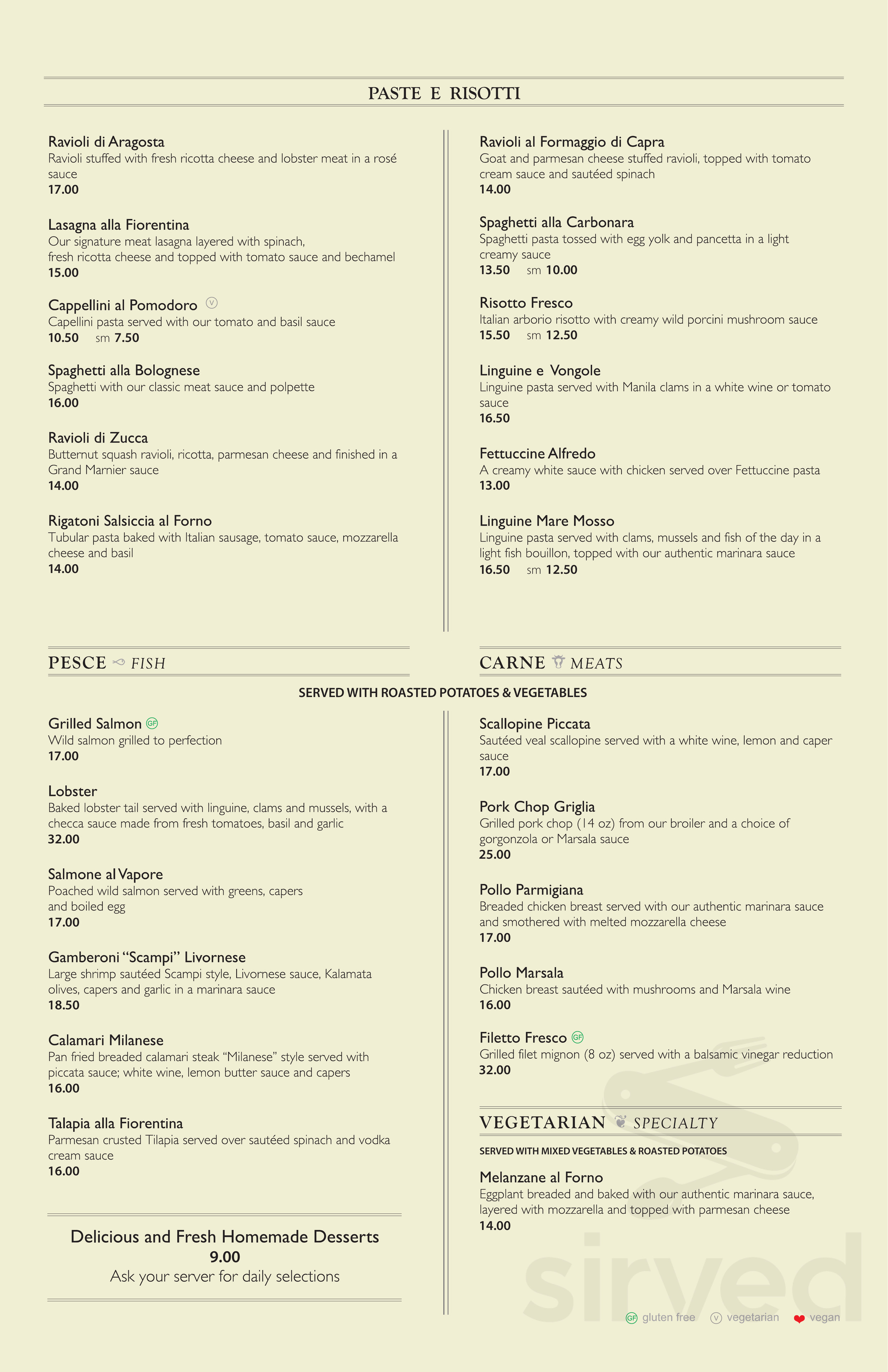Fresco Grill lunch menu in Bonsall, California