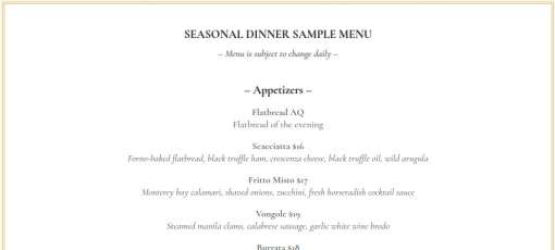 Menu for Postino Restaurant in Lafayette, CA | Sirved