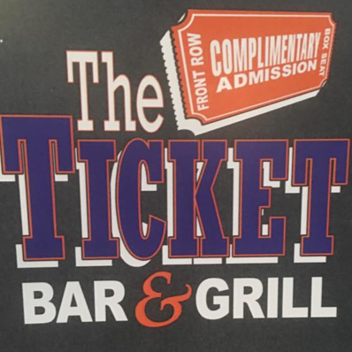 Ticket Bar & Grill Logo in Platteville, Wisconsin