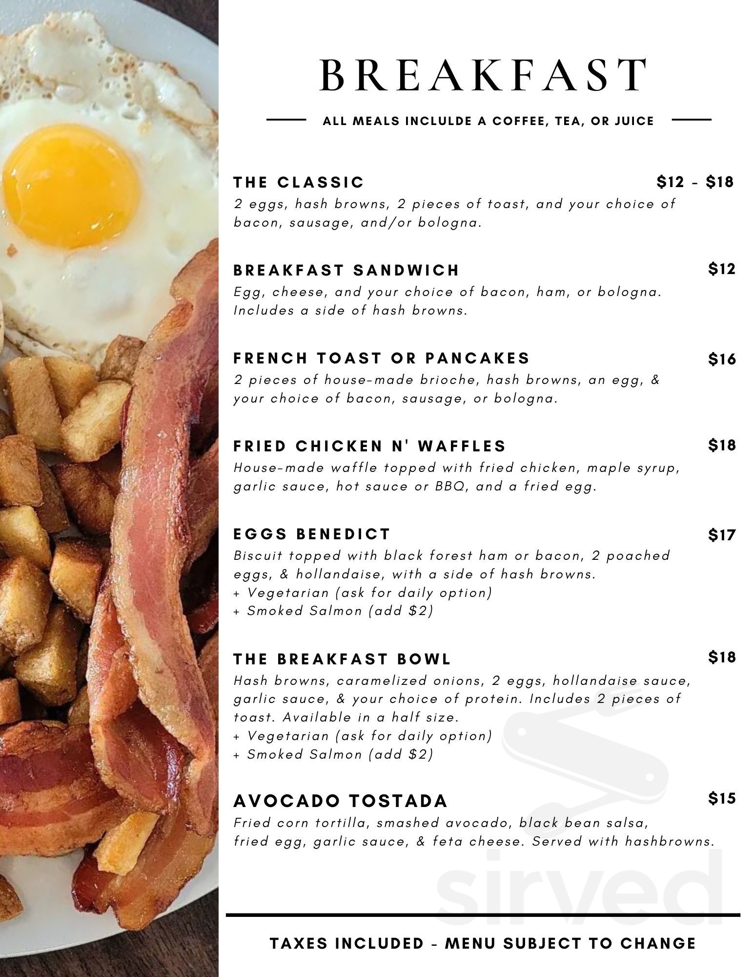Galley South menus in Yarmouth, Nova Scotia, Canada