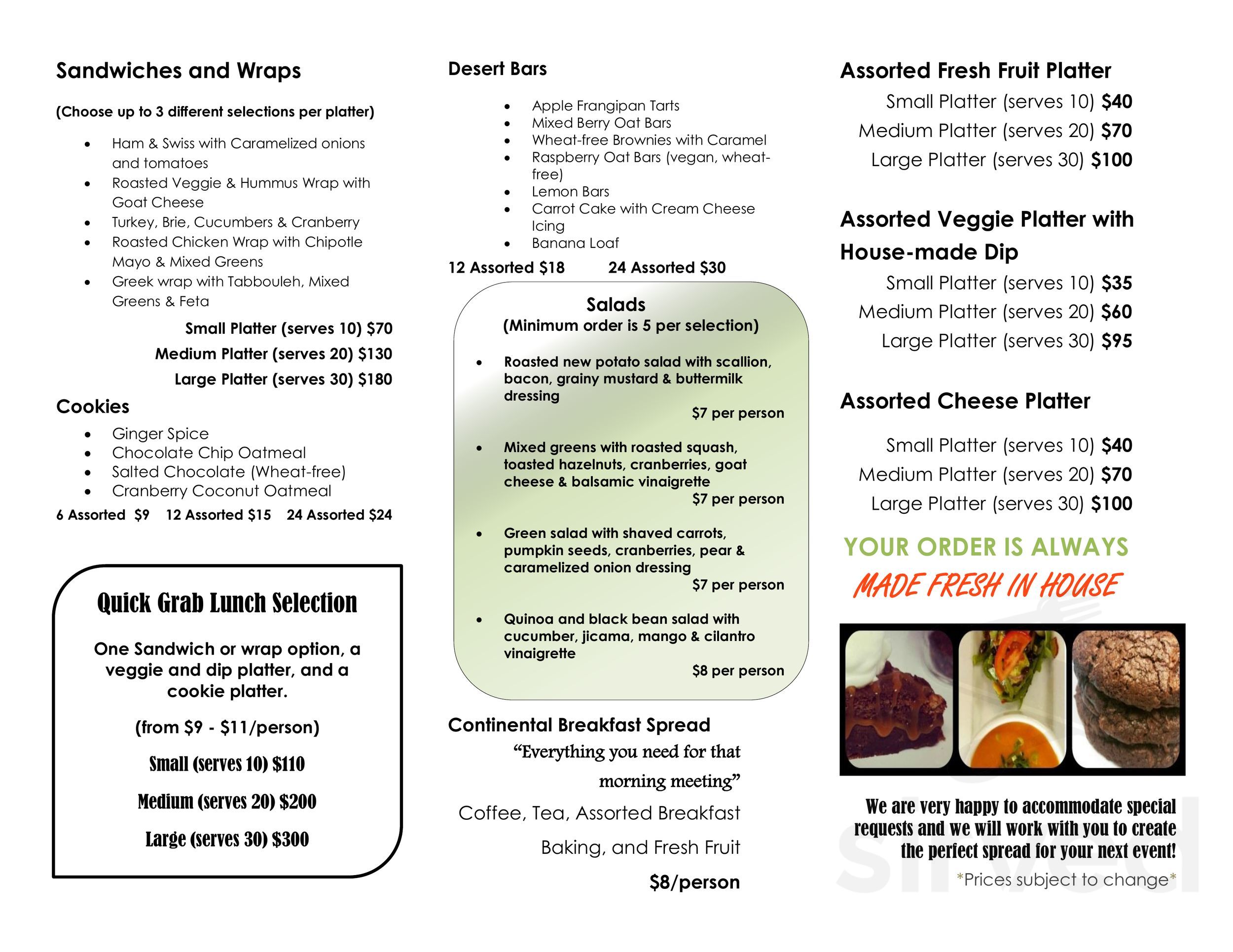 Skookum Food and Coffee menu in Victoria, British Columbia