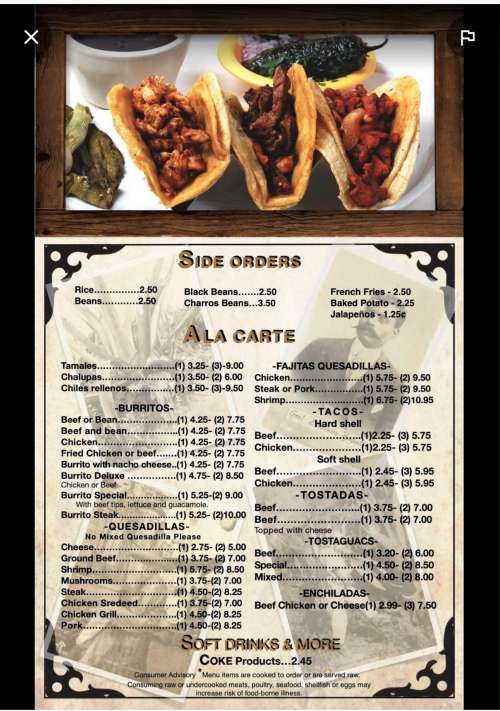 Casa Gallardo Fajita Factory menu in Harrisonburg, Virginia, USA