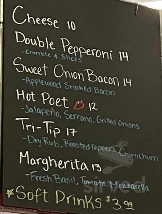 Whittier Brewing Company menu in Whittier, California, USA