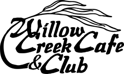 Willow Creek Cafe & Club Logo in Mason, Texas