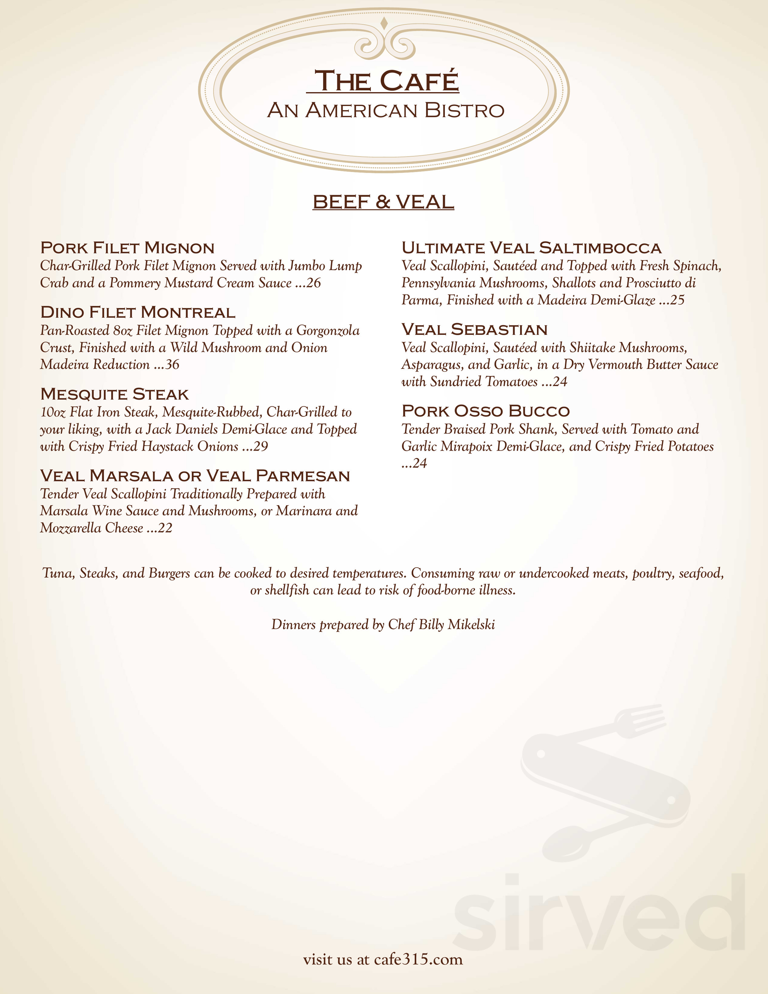 Pic A Deli Menu