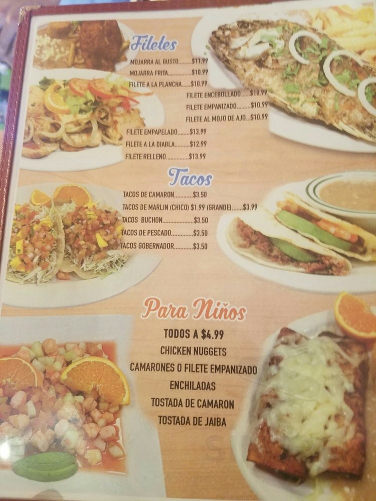 Mariscos Alas menu in Paramount, California