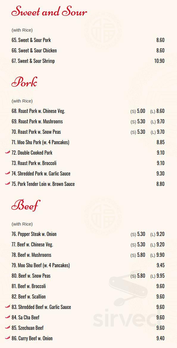 New Great Wall Chinese Restaurant menu in Killingworth, Connecticut