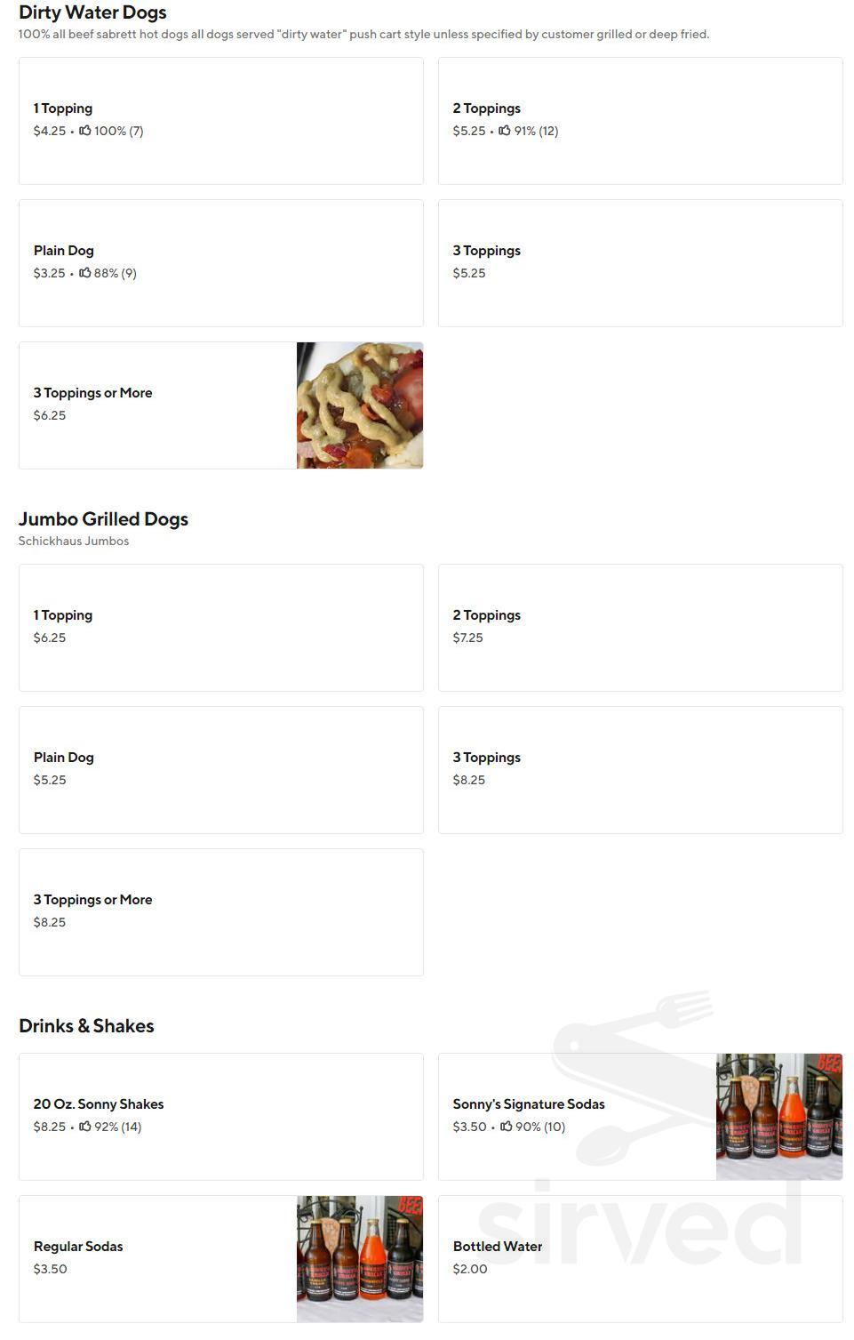 Sonny's Grille menu in Belmar, New Jersey, USA