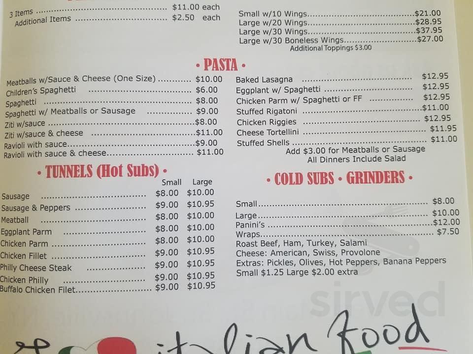 Lombardo's Pizzeria Plus menus in St Johnsville, New York, United States