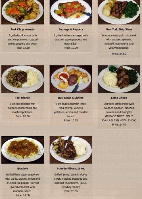Gatto's Italian Restaurant & Bar menu in Tinley Park, Illinois, USA