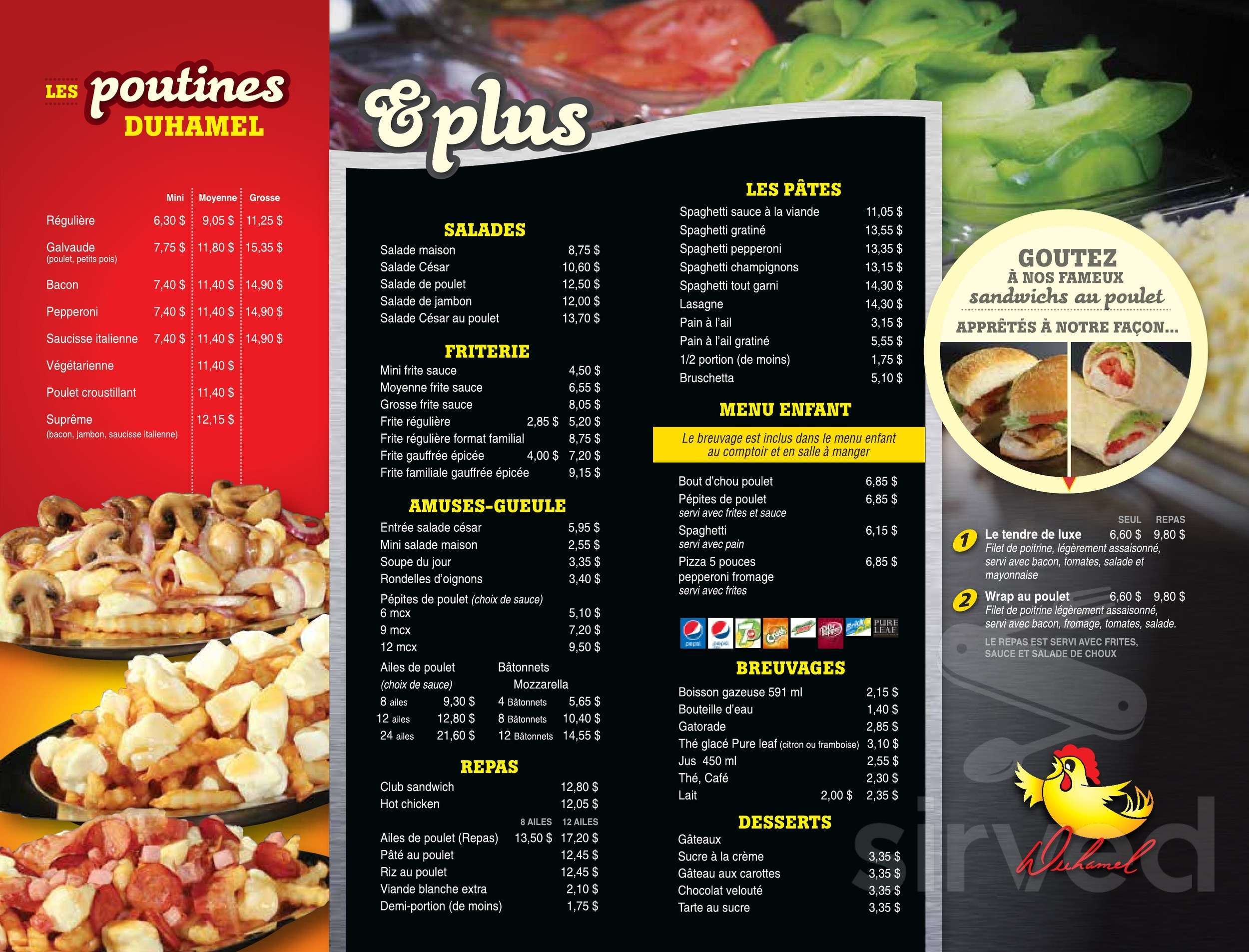 Les R tisseries Duhamel Menu In Granby Quebec Canada les-r-tisseries-duhamel-menu-in-granby-quebec-canada