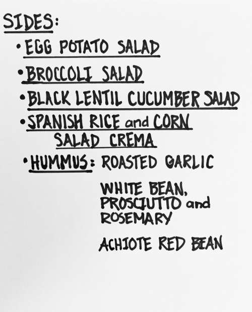 Buttermilk and Honey on Grace menu in Richmond, Virginia, USA