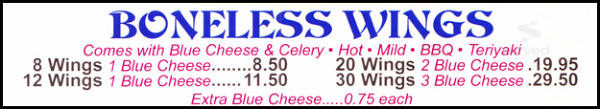 Wallingford Pizza House menu in Wallingford, Connecticut