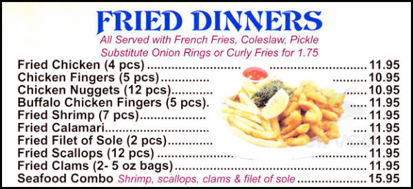 Wallingford Pizza House menu in Wallingford, Connecticut
