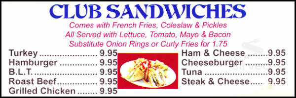 Wallingford Pizza House menu in Wallingford, Connecticut