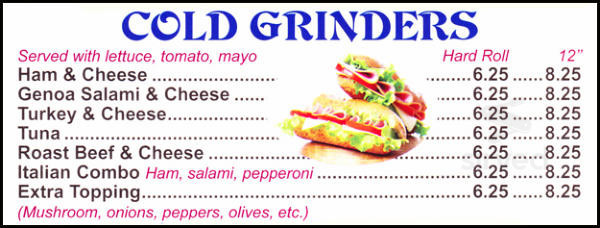 Wallingford Pizza House menu in Wallingford, Connecticut