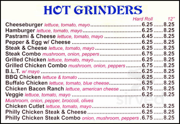 Wallingford Pizza House menu in Wallingford, Connecticut