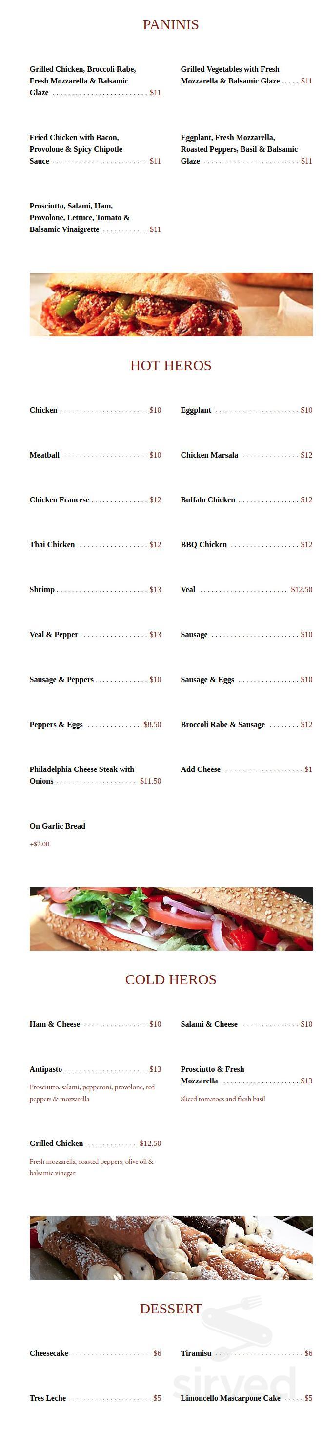 Francesca's menu in Hampton Bays, New York, USA