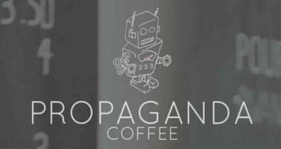Propaganda coffee Logo in Vancouver, British Columbia