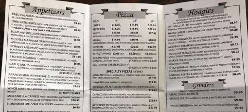 Menu for Nonnas Italian Restaurant & Pizza in Concord, NC | Sirved