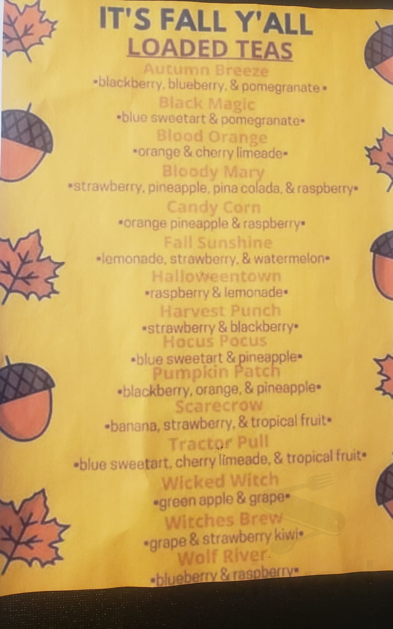 Happy Life Nutrition Menu In Newnan Georgia USA