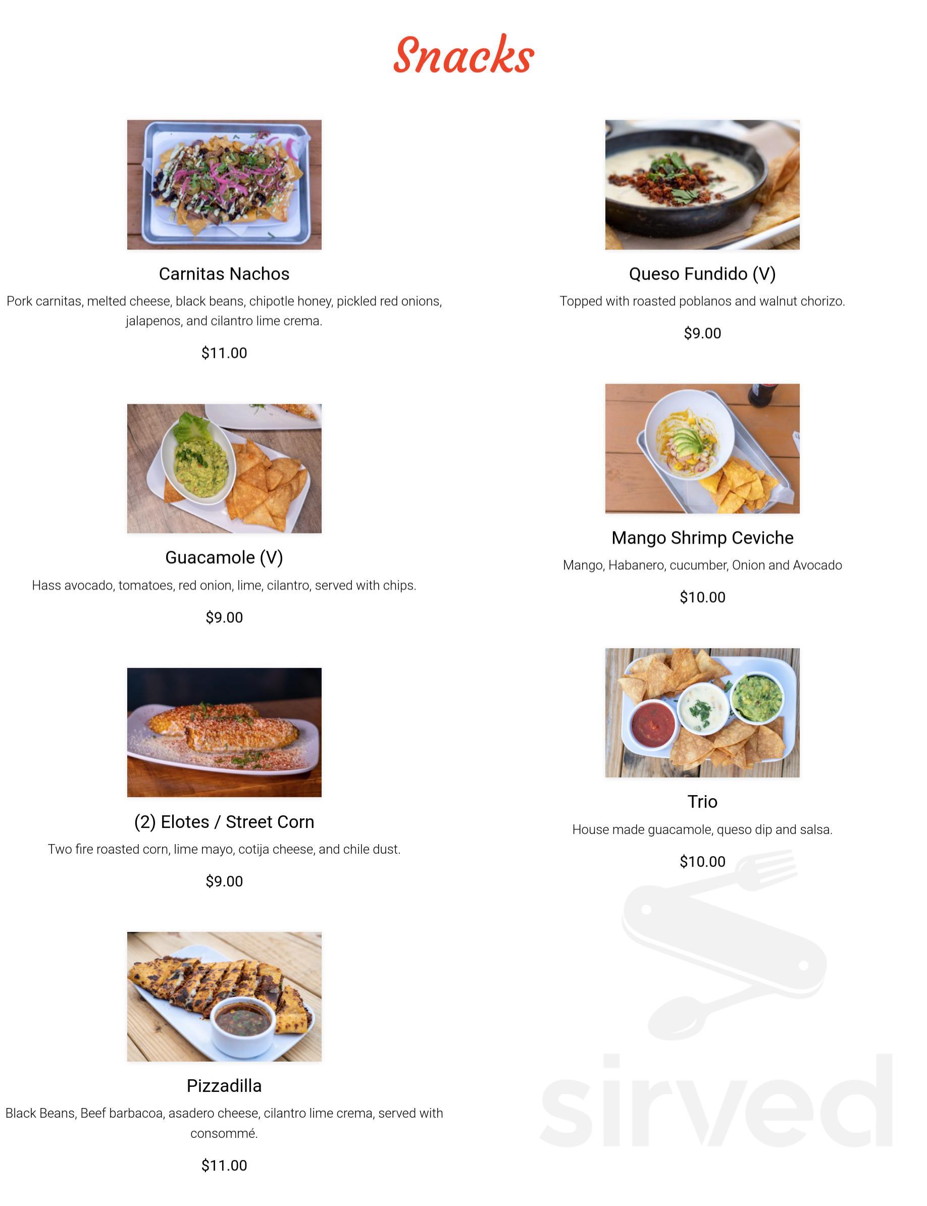 West 22 Tacos menu in Murfreesboro, Tennessee, USA