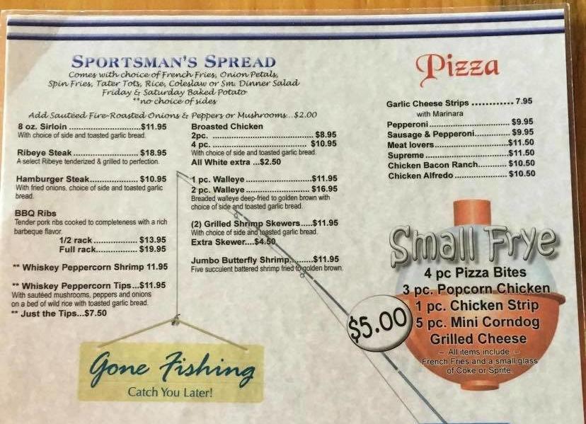 Sportsman Lodge Bar and Grill menus in Gonvick, Minnesota, United States