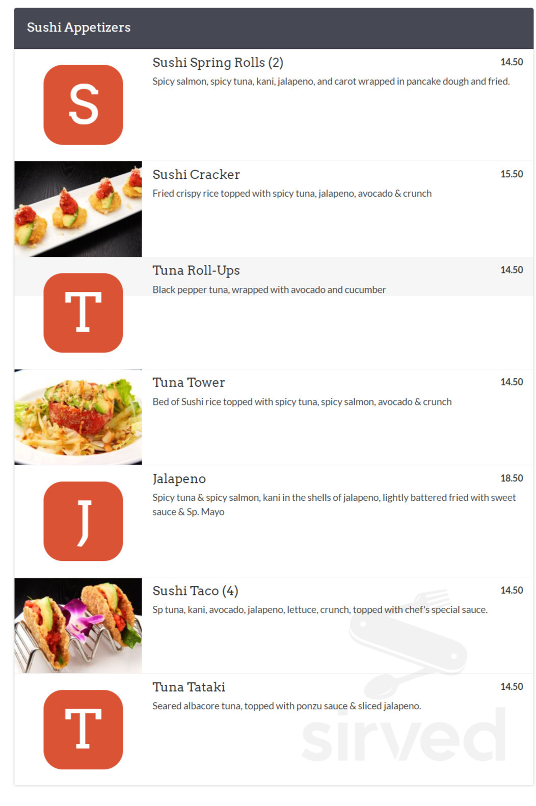 Estihana menu in Brooklyn, New York, USA