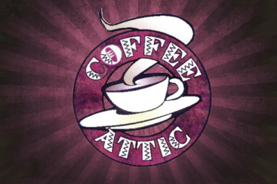 Coffee Attic & Book Cellar Logo in Iowa Falls, Iowa