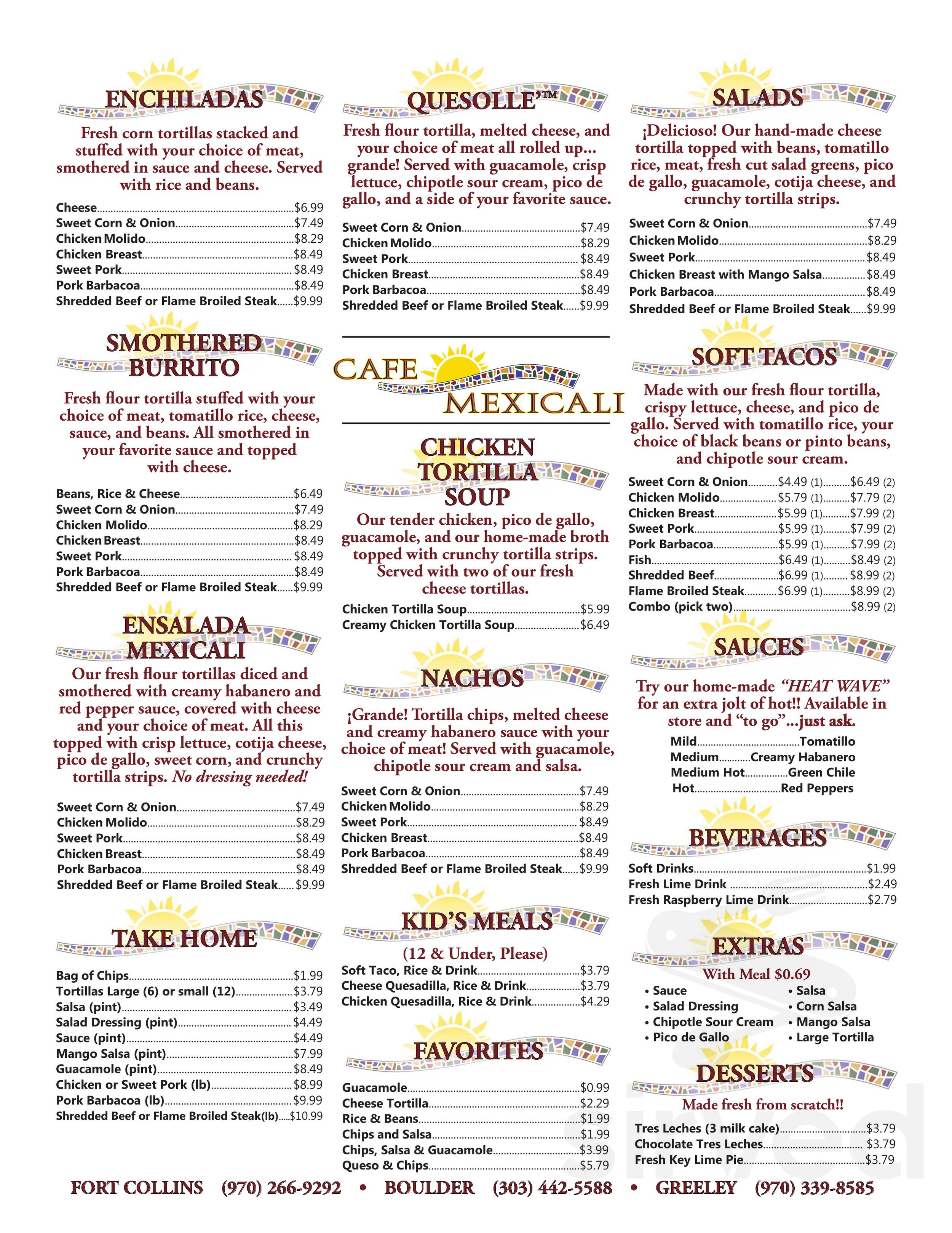 Cafe Mexicali Nutrition Info Besto Blog