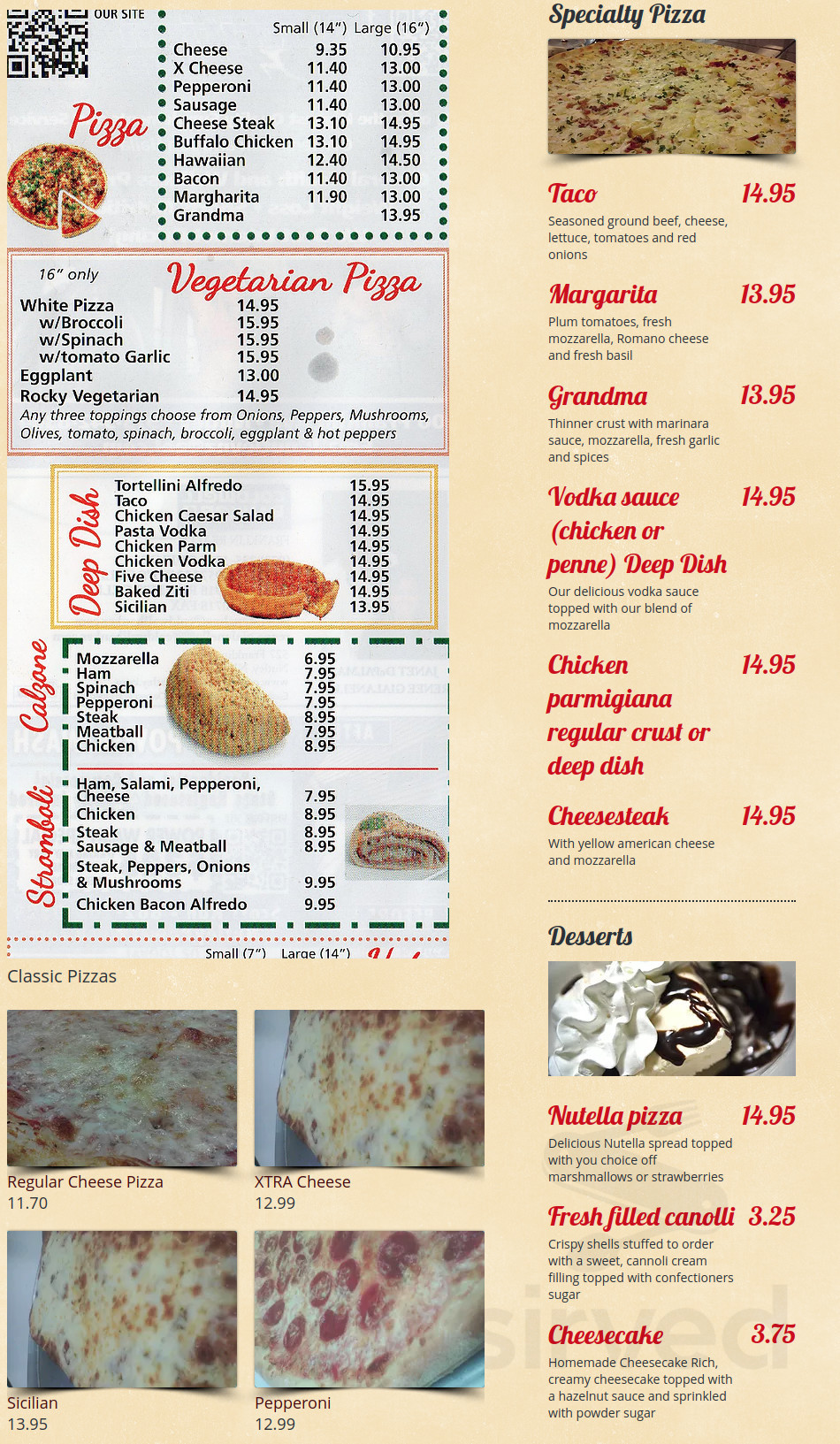 Rocky's. Pizzeria & Restaurant menus in Nutley, New Jersey, United States
