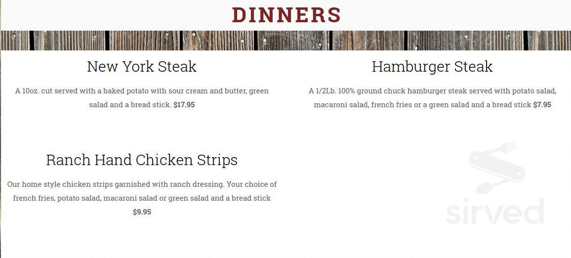 Hitchin Post Pizza menu in Estacada, Oregon