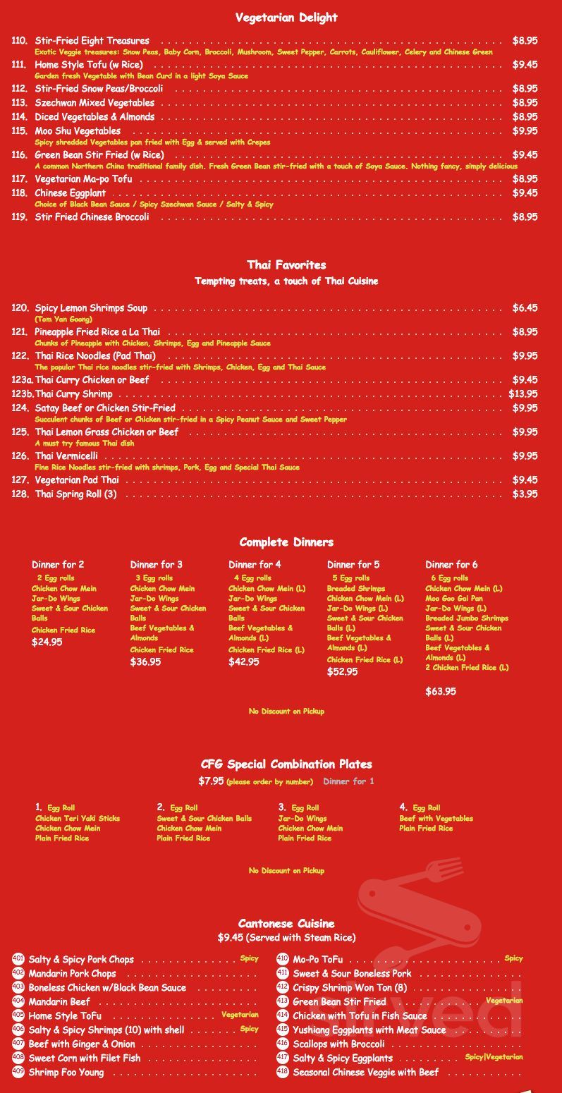  Chinese Food Gallery Menu In Etobicoke Ontario Canada