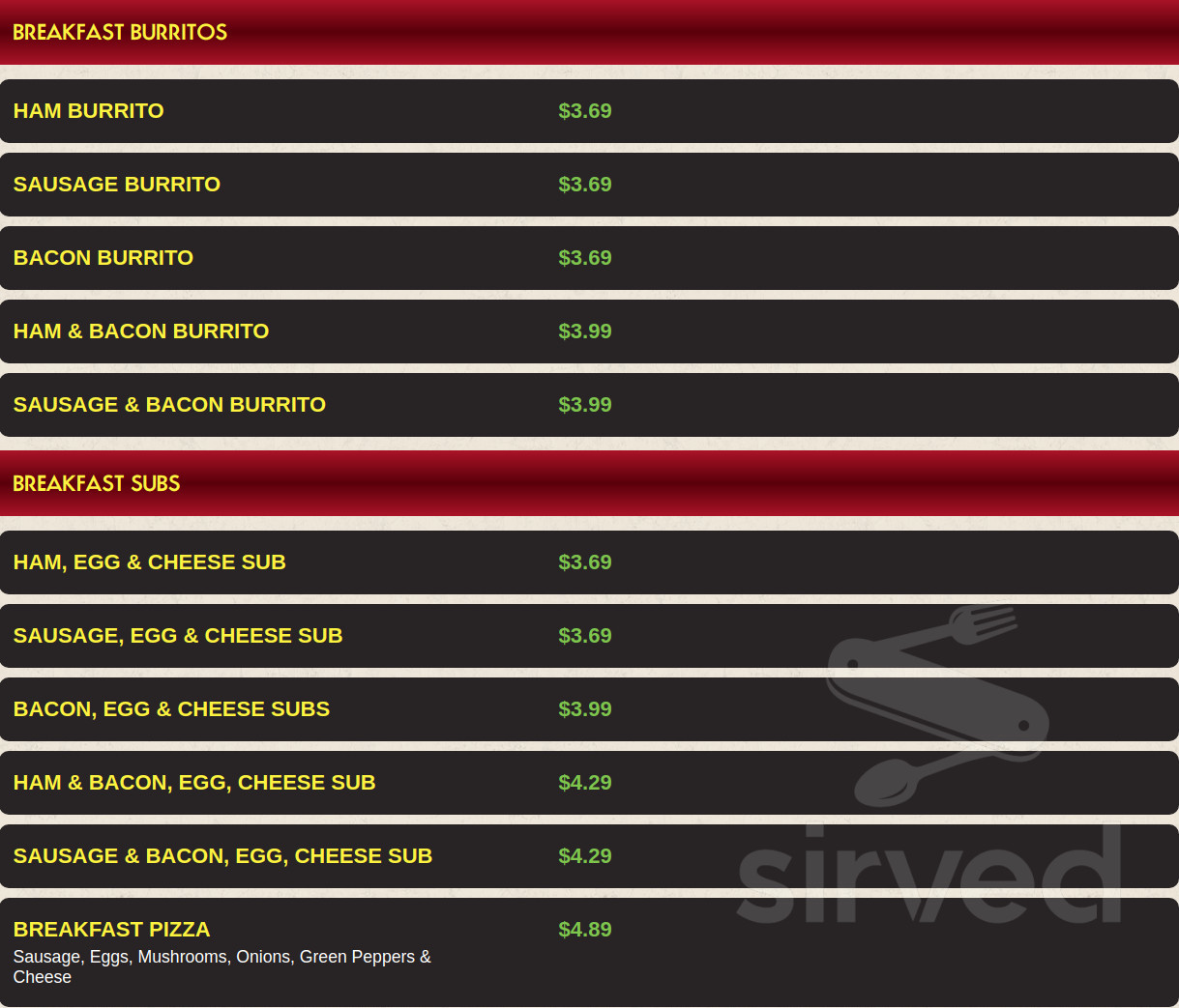 Papa Kelsey's Pizza & Subs menu in Wendell, Idaho, USA