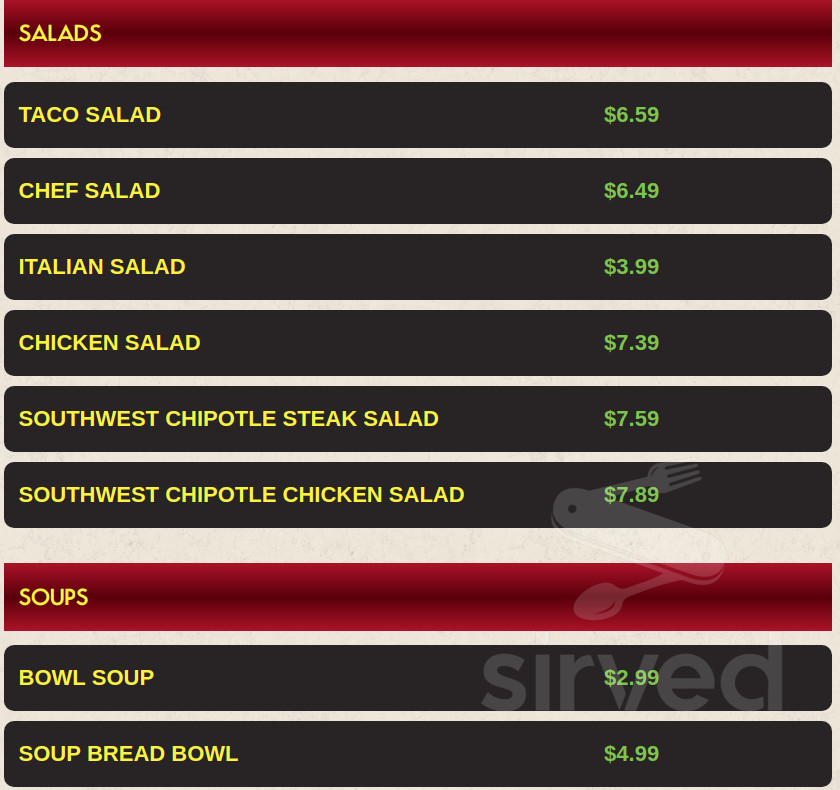 Papa Kelsey's Pizza & Subs menu in Kimberly, Idaho, USA