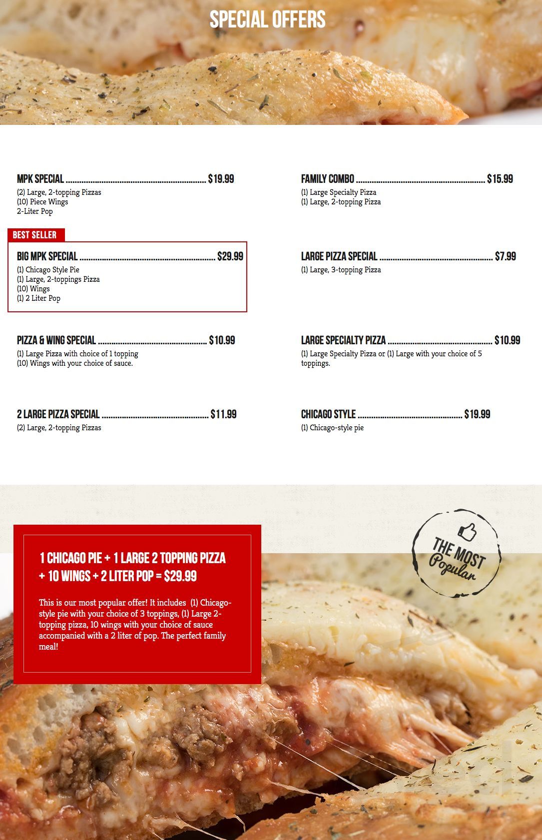 Monroe Menu Monroe Pizza Kitchen menu in Monroe, Michigan, USA