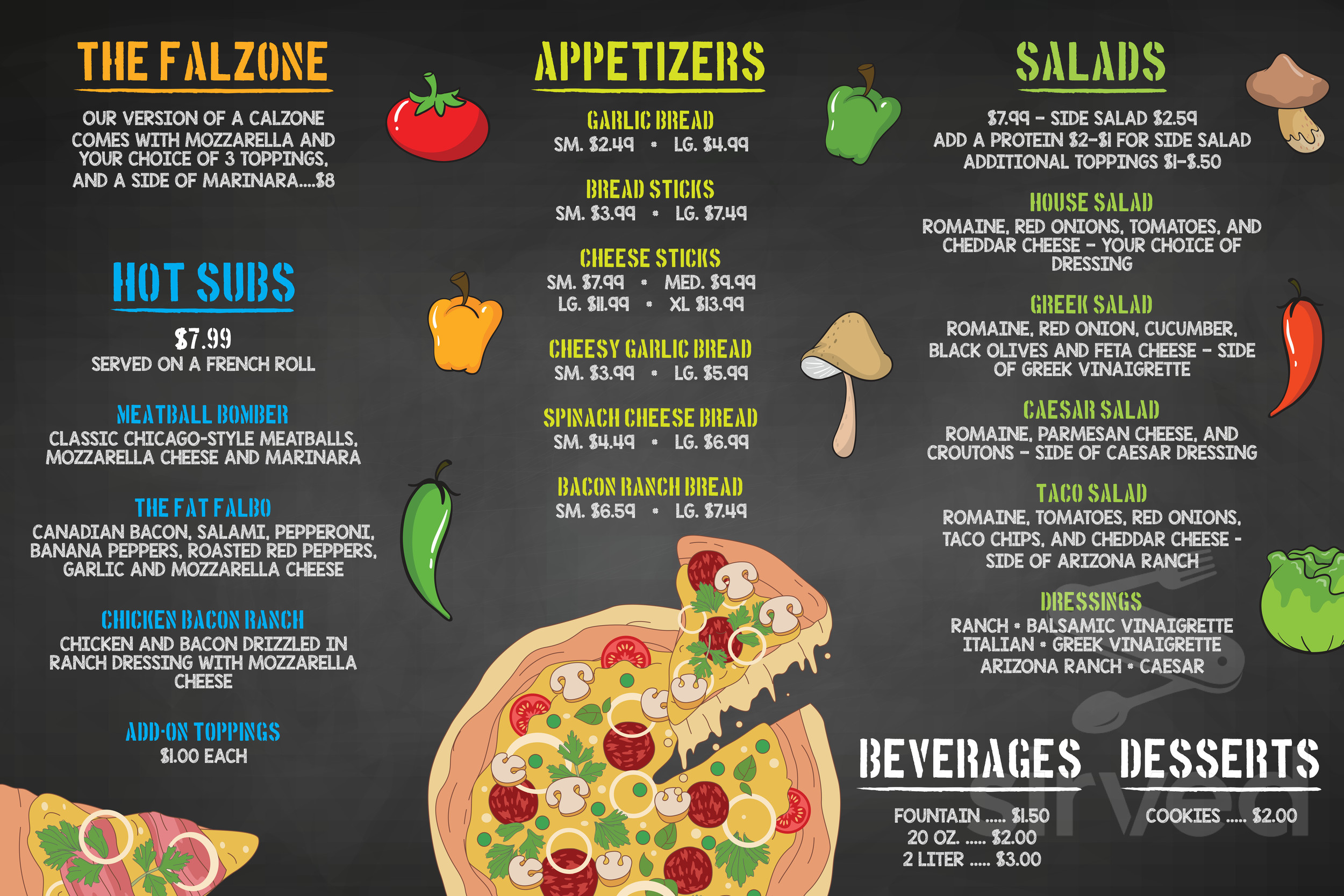 falbo bros pizza menu