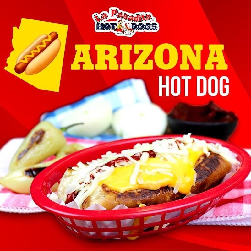 La Pasadita Hot Dogs menu in Phoenix, Arizona, USA