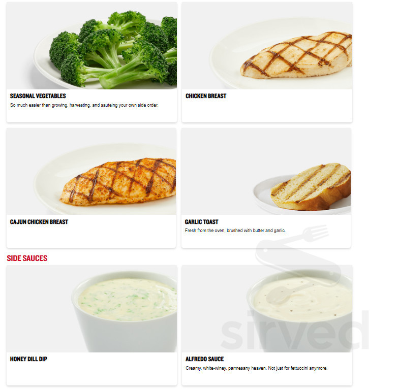 Menu - Winnipeg MB's Boston Pizza | Sirved