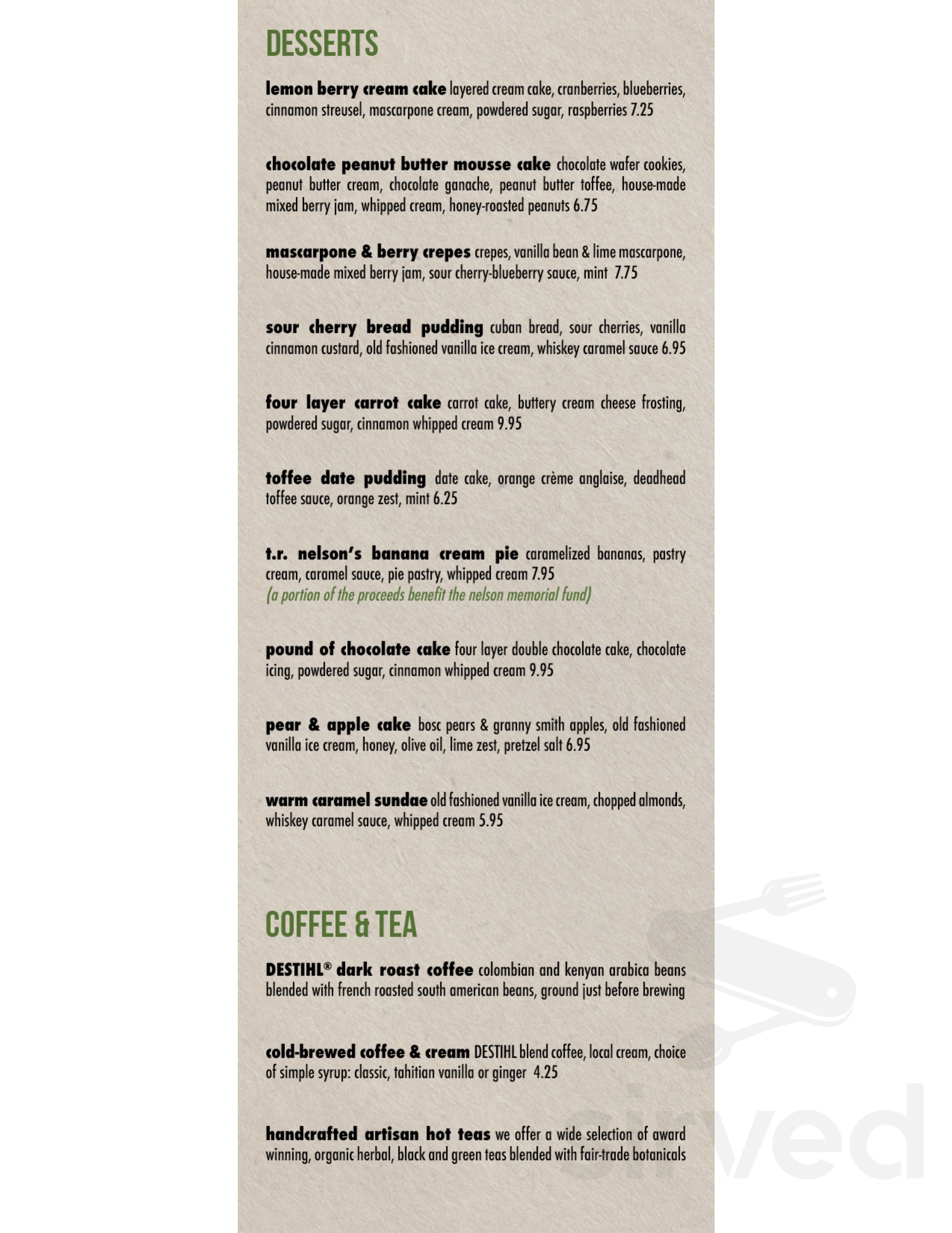 Menu - Normal IL's DESTIHL Restaurant & Brew Works | Sirved