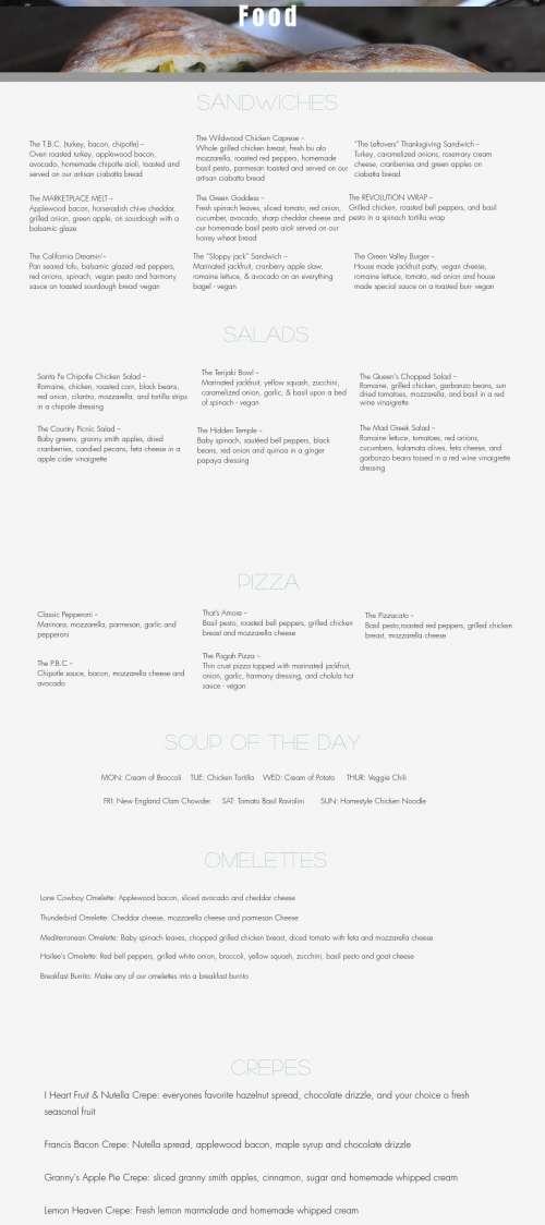 Queen Bean Caffé menu in Yucaipa, California, USA