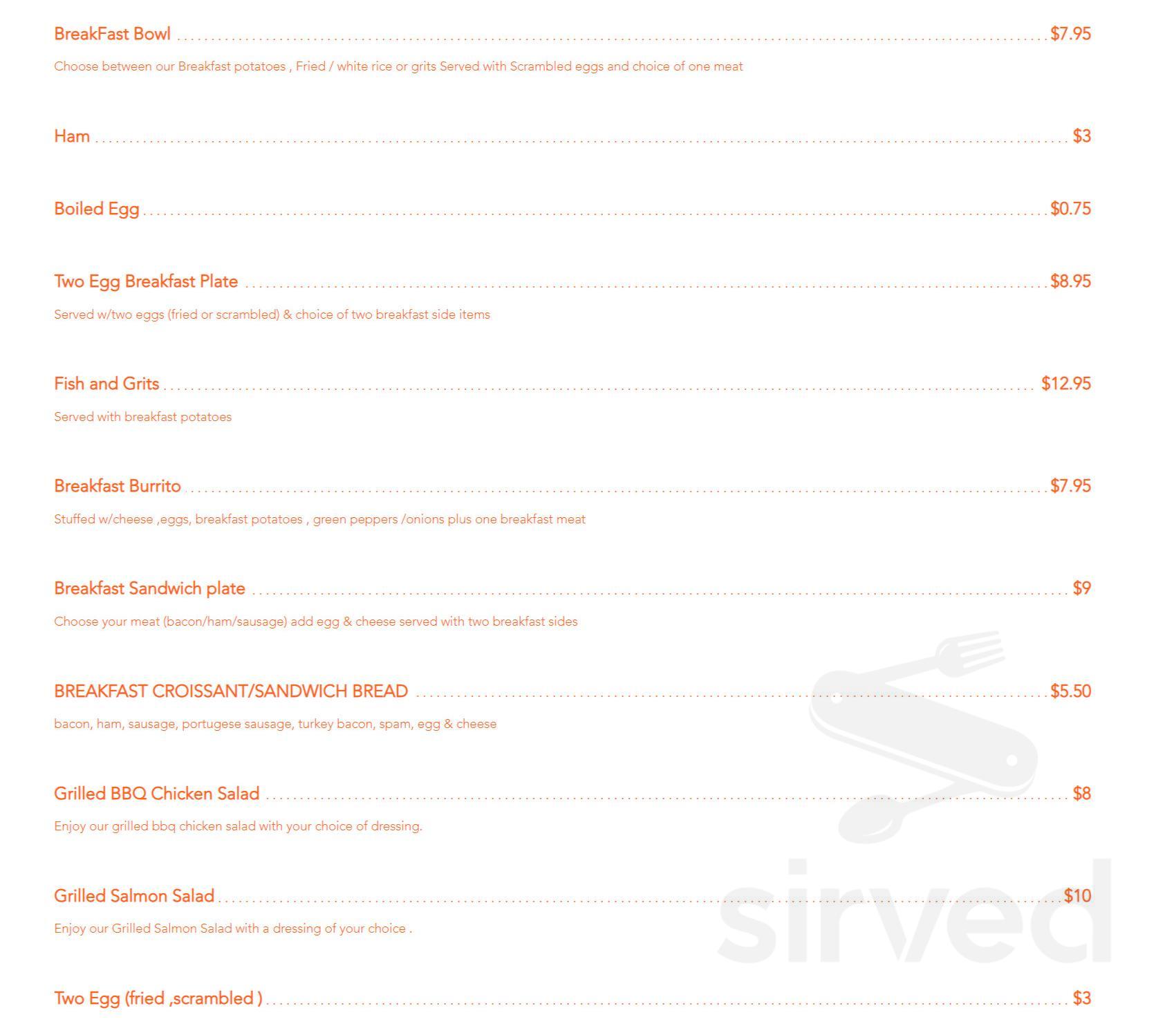 Smokin' Wings and Southern Things of Hawaii menu in Honolulu, Hawaii, USA