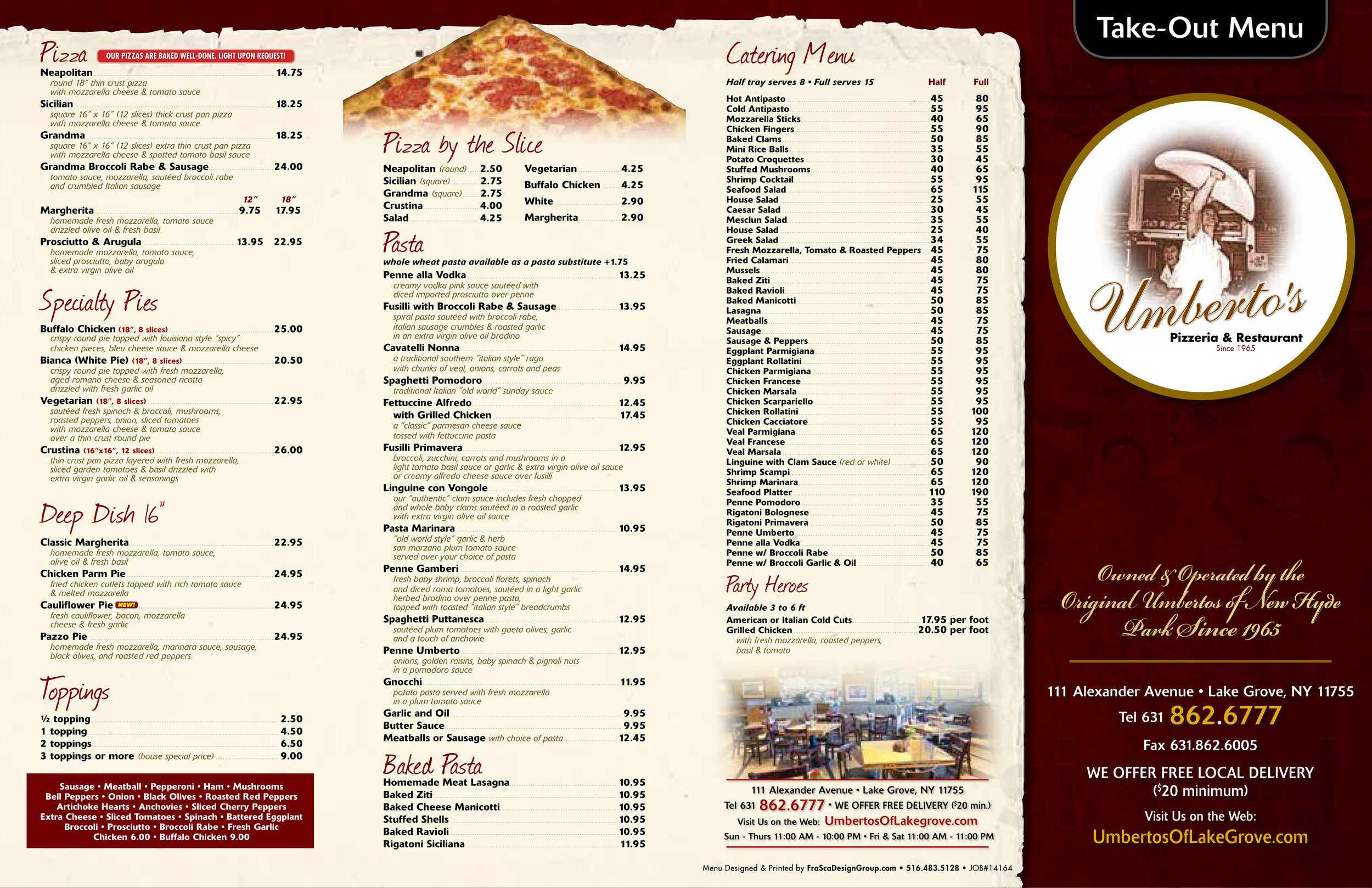 Umberto's of Lake Grove menu in Lake Grove, New York, USA