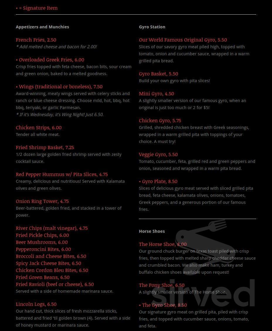 Lincoln Square Lounge Decatur Lincoln Square Lounge menu in Decatur, Illinois, USA