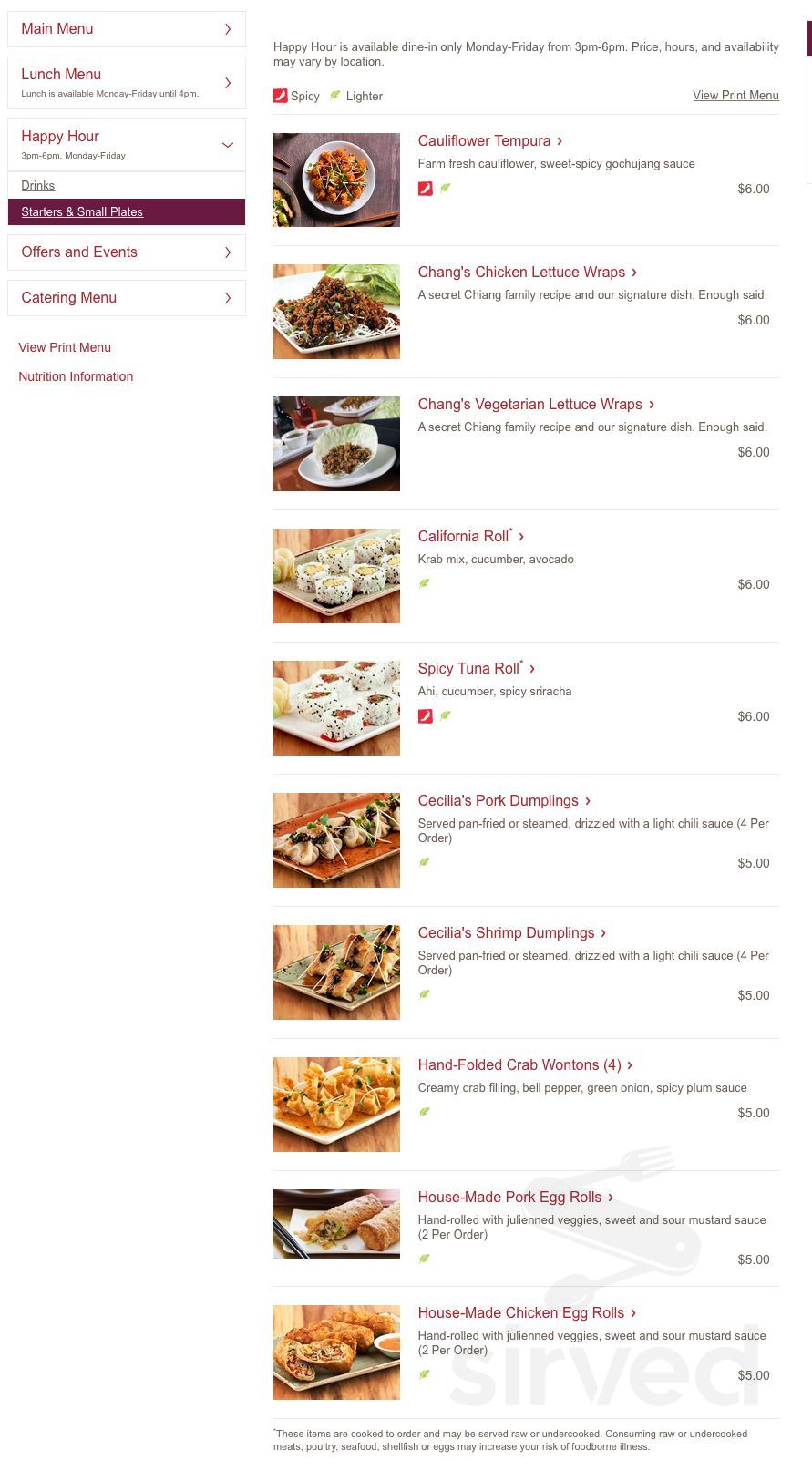 P F Chang s To Go Menu In Irving Texas USA