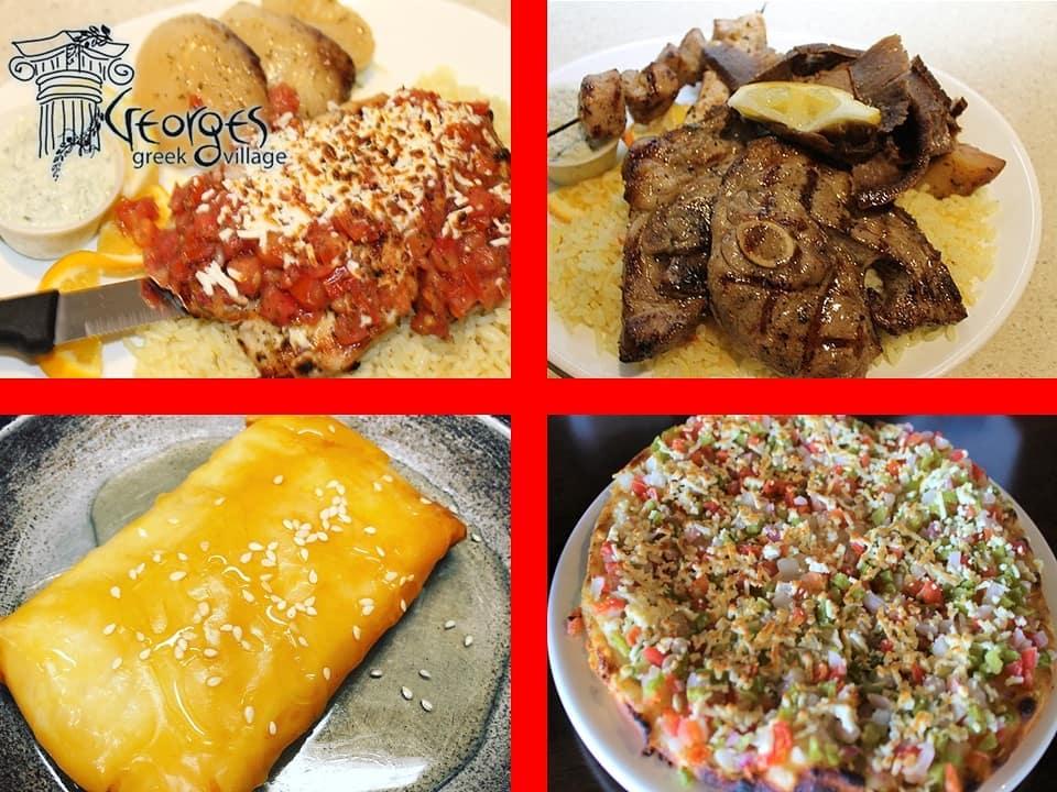 George's Greek Village menu in St. Catharines, Ontario, Canada