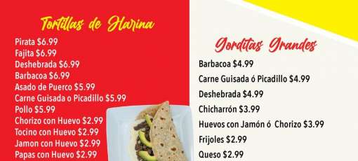 Menu for 9-11-Cafe in Brownsville, TX | Sirved